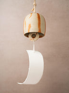 Japanese ceramic furin wind chime handcrafted in Bizen