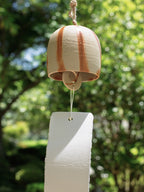 Traditional Japanese furin hanging outdoors